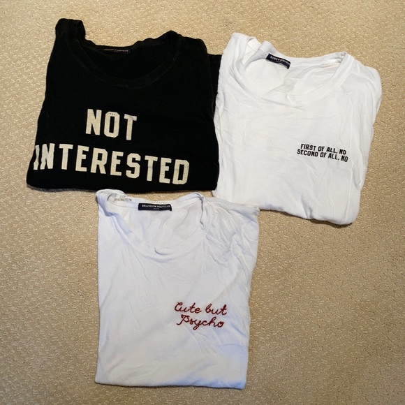 Bundle of 3 Brandy Melville short sleeve T-shirts